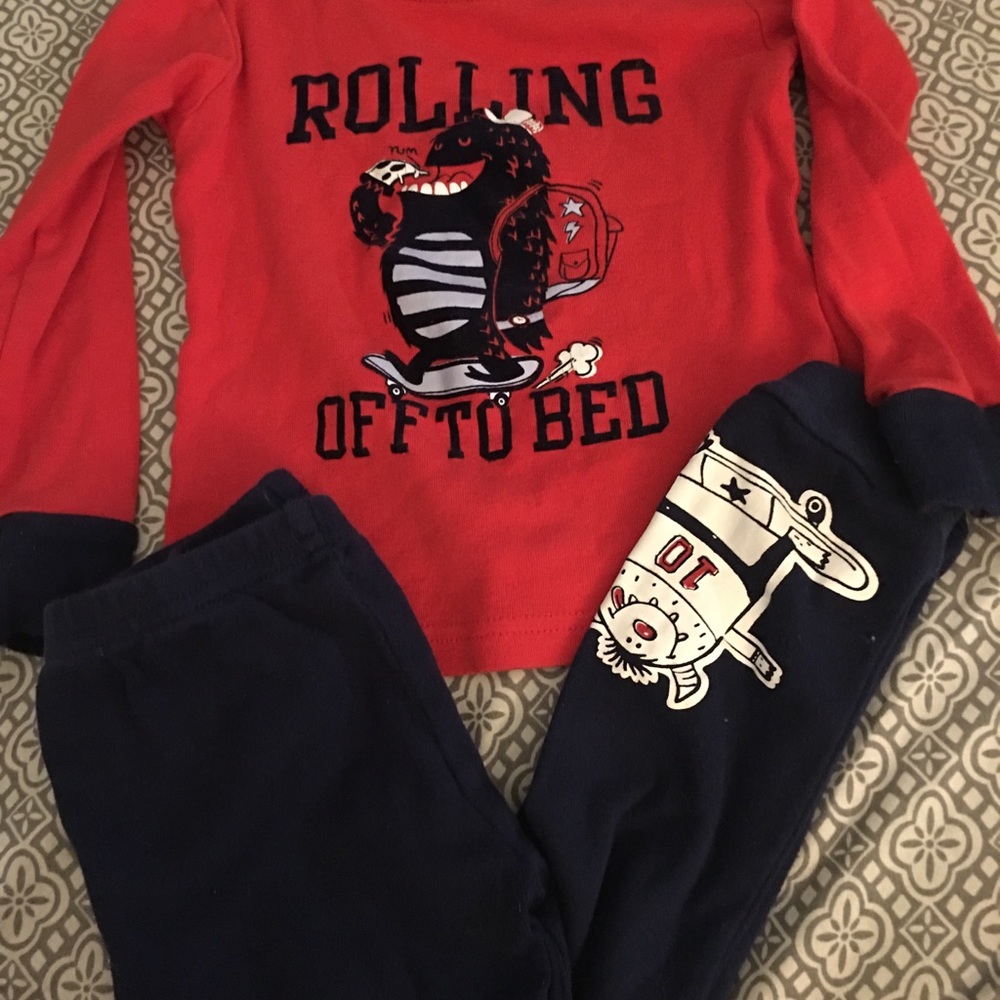 Carters monster pajamas size 4t